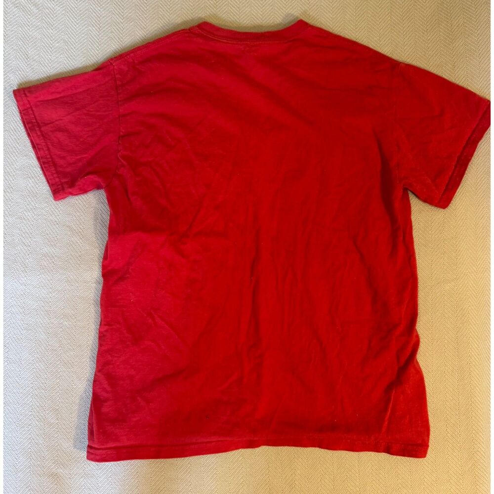 Gildan Heavy Cotton Medium USA 250 Years 1776-2026 Eagle Patriotic T-Shirt Red